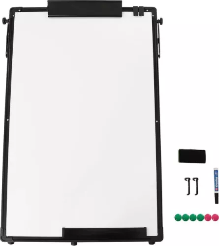 ShopEighty8 ShopEighty8 - Flipchart - White Board Flipchart - Whiteboard Stand - Magnetic Whiteboard - Adjustable Stand - 3 Positions - Anti-Slip - Complete With All Accessories - Black (6150655894807)
