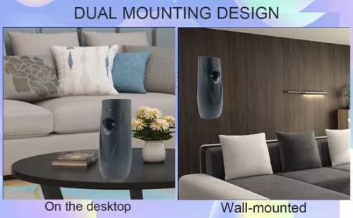 merkloos Automatic Air Freshener Spray Dispenser - Wall or Table Mount with Adjustable Aroma and LED Indicators (6152611934954)