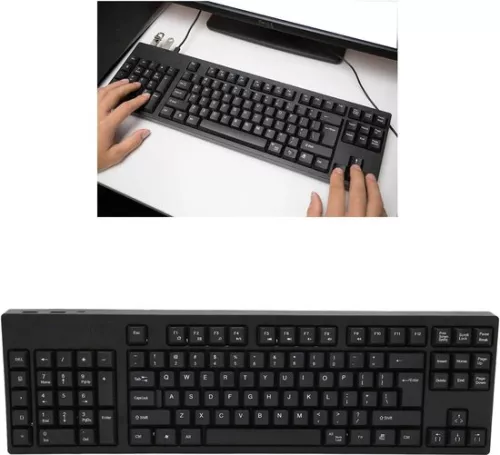 merkloos Ergonomic Left Handed Keyboard 109 Keys USB - Ergonomic Layout - Plug and Play - For Businesses and Designers . (8785309441397)