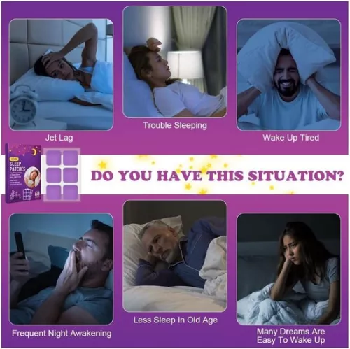 merkloos Natural Sleep Patches 60 Pieces - Improved Sleep Quality for Adults - Fast-Acting Ingredients (8785322754818)