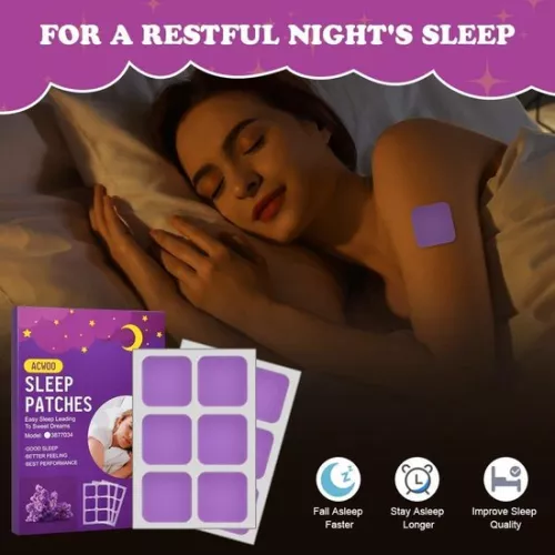 Natural Sleep Patches 60 Pieces - Improved Sleep Quality for Adults - Fast-Acting Ingredients