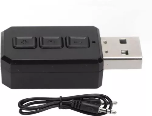 Bluetooth USB Adapter 2-in-1 Wireless Dongle Receiver - Desktop Laptop TV Game Consoles .