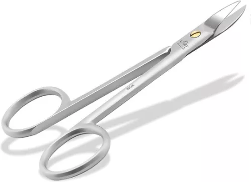 Professional Nail Scissors - For Extra Strong and Thick Toenails - Nails - Fingernails - Toenail Scissors - Slightly Curved and Small For Correct Treatment and Pedicure - Made of Stainless Steel - 10.5 cm