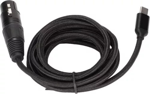 merkloos USB C to XLR Female Cable - Low Noise Type C Microphone Cable - Suitable for Windows - 3m . (6152350721785)
