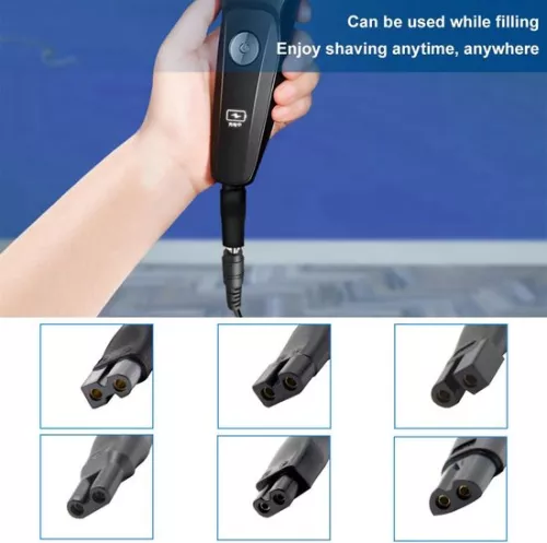 merkloos 5V USB C Power Cord for Shaver with 6 Plugs - Universal Charger (6151903458406)