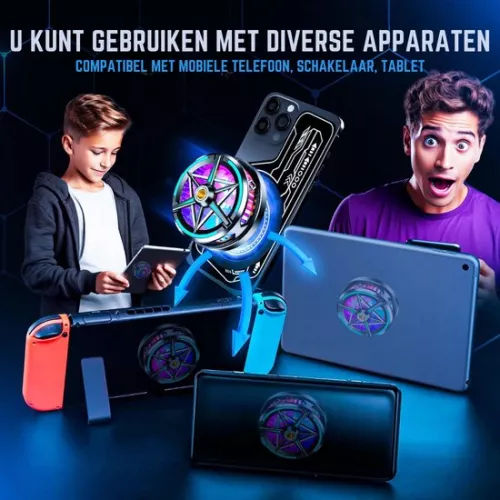 merkloos Phone Cooler – Phone Cooler – Magnetic – Portable – Type C Input – ABS (6150727793717)