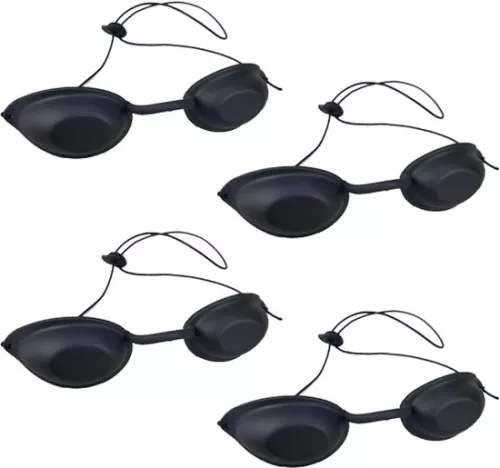 Sunbed Glasses - Tanning Goggles UV Solarium Safety Glasses - for LED Light Therapy IPL Hair Removal UV Protection Sunbed Glasses