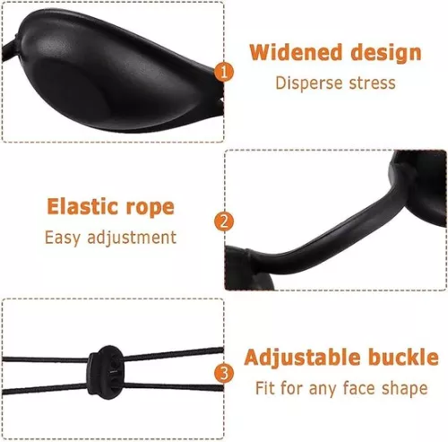 merkloos Sunbed Glasses - Tanning Goggles UV Solarium Safety Glasses - for LED Light Therapy IPL Hair Removal UV Protection Sunbed Glasses (8785300057405)