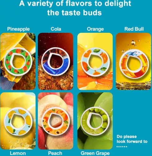 merkloos Scented Water Drinking Bottle - Scented Air Water Bottle - Includes 7 Pods - Purple/Blue - 650 ml - Tritan - BPA-free - Up Starter Kit - Pineapple - Lemon - Cola - Energy Drink - Green Grapes - Peach - Orange - Bottle - water bottle (7354185265529)