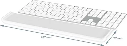 merkloos Adjustable Wrist Rest Keyboard - Long Foam Cushion Wrist Rest Left Right Handed - Desktop Wrist Rest Ergo Cosy Assortment - Light Gray 65240085 (8785301289041)