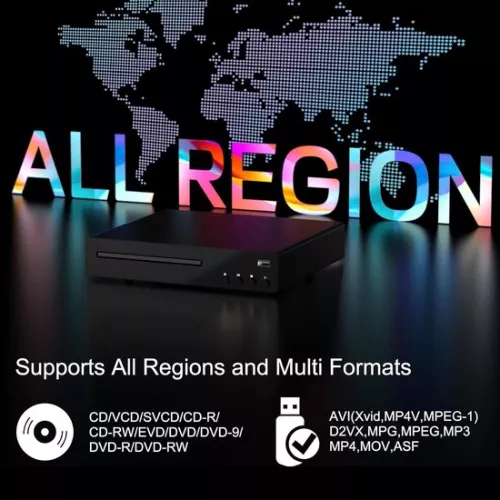 Brandless DVD Player with HDMI - Blu-ray Players - External DVD Player - Black (6152121839886)