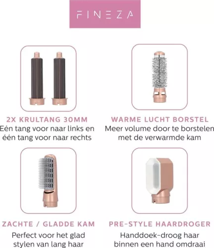 merkloos ShopGlobe Hair Dryer Brush - Curling Brush - Airstyler - Multistyler - Hot Air Brush (9501478914666)