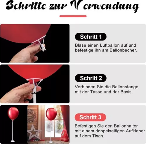 merkloos 20 balloon holders - reusable balloon stand - table balloon stand - festival birthday party wedding decoration (8785307262192)