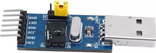 USB to IIC I2C UART Converter Adapter Module - Serial Data ISP Program Download - LED Lamp Status Display - Voltage Output .