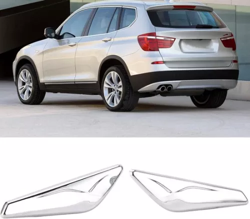 merkloos Front Fender Chrome Finisher Replacement 51117338569 51117338570 - ABS Front Fender Chrome Finisher Trim - Compatible with X3 X4 F25 F26 2013-2017 - HTML Content - Sample Text . (8785310177988)