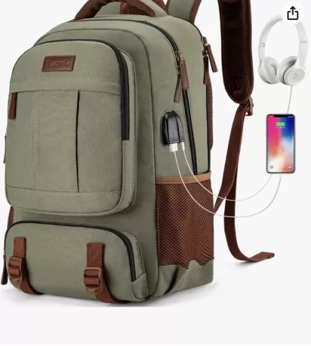 Laptop Backpack, School Backpack for Men Women, Anti-Theft Travel Backpack, Durable Computer School Bag Fits 15.6/17.3 Inch Laptop with USB