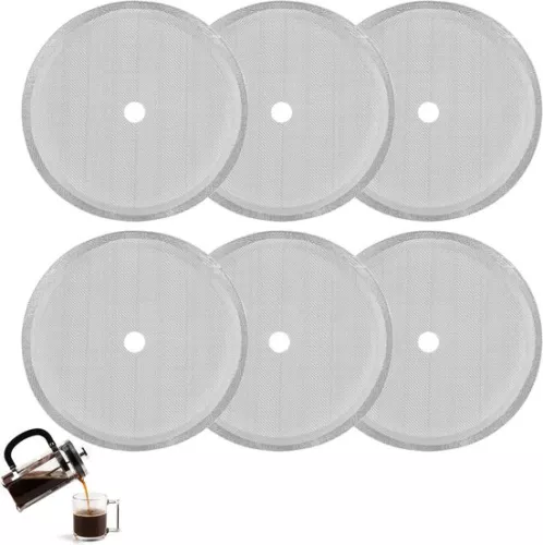 French Press Replacement Filter Sieve 1 Liter - Stainless Steel Coffee Press Filter - Mesh Replacement Filter Sieve - Coffee Press Sieve - 1000 ml - 8 Cups