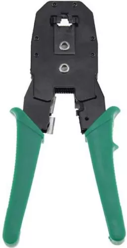 merkloos PREMIUM LAN Network Tester Set - Including Case - RJ45 / RJ12 / RJ11 / CAT5 / CAT5e / Cat6 / UTP / LAN - Cable Tester with Crimping Pliers & LSA Pliers (8720514720066)