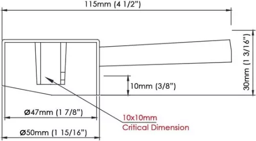 merkloos Single handle faucet handle set 25mm/35mm/40mm cartridge - universal metal replacement handle - knob and adjusting screw - polished chrome (8785309523208)