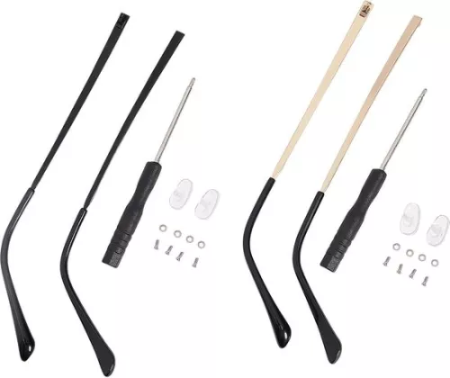 Replacement Leg Accessories | Eyeglass Temple Arms | Universal Eyewear Repair Frame Temple Replacement with Screwdriver Screw Washer | HTML Content | 4 PCS | 2 Colors .