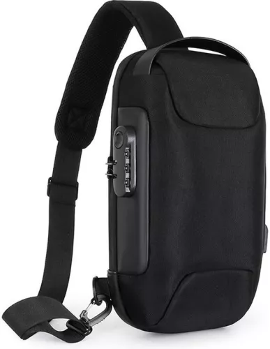 Shoulder Bags - Crossbody Bag - Chest Bag - Anti-Theft & Waterproof - With USB - Women - Men - Crossbody Bag Men - Stylish and Practical Sling Bag - Crossbody Bag for Daily Use, Walking, Travel & Festivals - 33x16x9.5cm