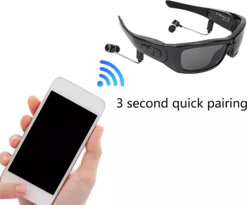 merkloos Sunglasses Camera HD 1080P Video Recorder Wireless Video Sunglasses Polarized Lens - Support Calling Video Music Driving Horse Riding . (6152309217215)