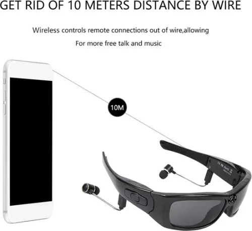 merkloos Sunglasses Camera HD 1080P Video Recorder Wireless Video Sunglasses Polarized Lens - Support Calling Video Music Driving Horse Riding . (6152309217215)