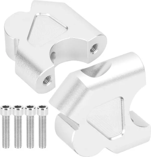 Handlebar Riser Grip Bar Riser Mounting Adapter R1200GS R1250GS - Black .