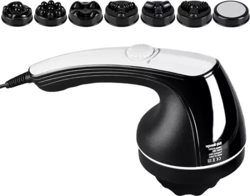 Hand Massager - Hand Massager - Hand Warmers - Against Joint Pain - Massager - Massage Device - Acupressure + Point Massage - Infinitely Variable Intensity Adjustment - Black
