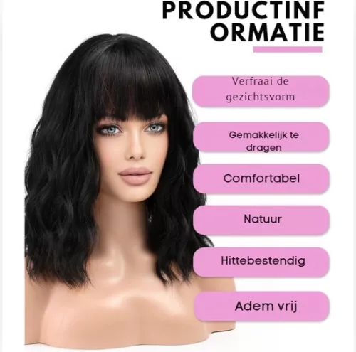 unbranded Women's Wigs - Women's Wigs Real Hair - Washable (6152507679648)