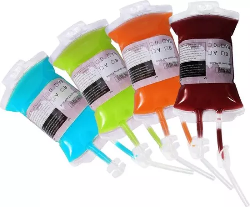 Blood Potion Drink Bags Reusable Juice Purée Pouch for Halloween Party - Energy Drink Container - Cosplay Party Event .