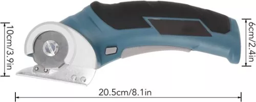 unbranded Allecto plus - Mini electric cutter for fabric, carpet and cardboard - Cordless electric scissors (8785348904211)