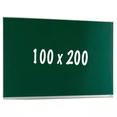 Chalkboard PRO Latasha - Magnetic - Single face board - Schoolboard - Easy assembly - Enamel steel - Green - 100x200cm