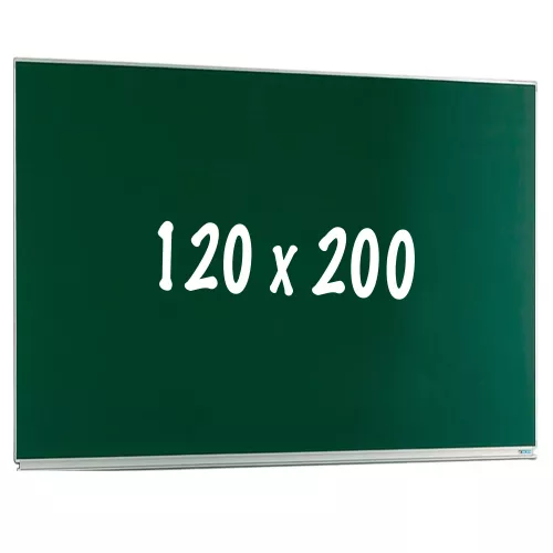 Chalkboard PRO Dollie - Magnetic - Single face board - Schoolboard - Easy assembly - Enamel steel - Green - 120x200cm