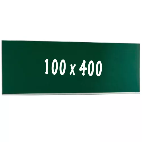 Krijtbord PRO Bettye - Magnetisch - Enkelzijdig bord - Schoolbord - Eenvoudige montage - Emaille staal - Groen - 100x400cm
