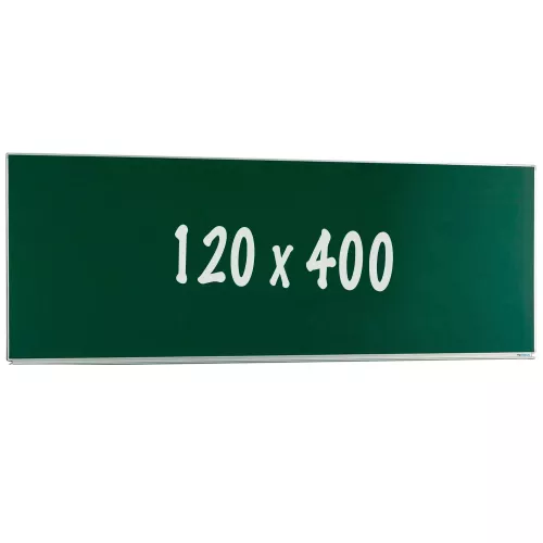 Krijtbord PRO Calderon - Magnetisch - Enkelzijdig bord - Schoolbord - Eenvoudige montage - Emaille staal - Groen - 120x400cm