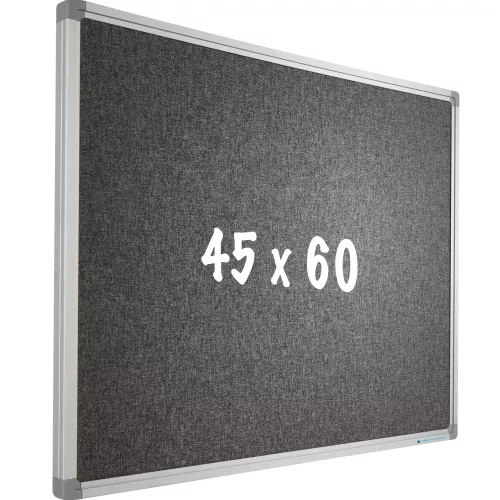 Bulletin board Camira fabric PRO Reyes - Aluminum frame - Easy assemble - Drawing pins - Pinboards - 45x60cm