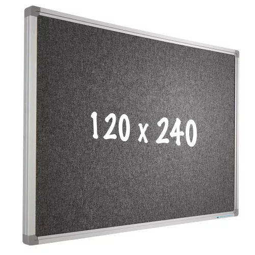 Bulletin board Camira fabric PRO Terrell - Aluminum frame - Easy assemble - Drawing pins - Pinboards - 120x240cm