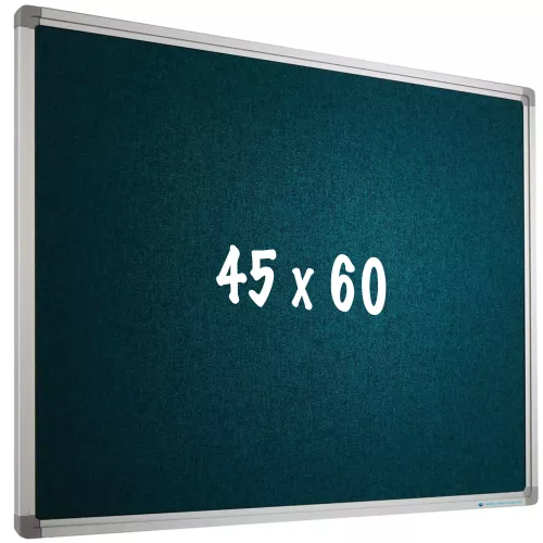 Bulletin board Camira fabric PRO Solomon - Aluminum frame - Easy assemble - Drawing pins - Pinboards - 45x60cm