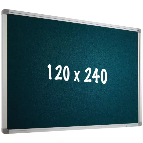 Bulletin board Camira fabric PRO Amalia - Aluminum frame - Easy assemble - Drawing pins - Pinboards - 120x240cm