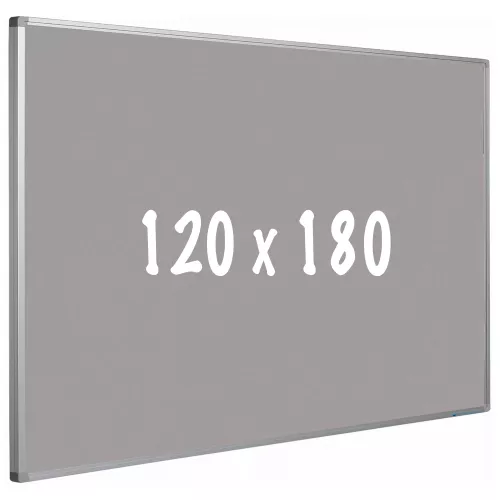 Bulletin board cork PRO Stella - Aluminum frame - Easy assemble - Drawing pins - Gray - Pinboards - 120x180cm