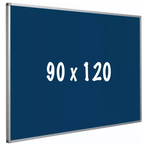 Bulletin board cork PRO Preston - Aluminum frame - Easy assemble - Drawing pins - Blauw - Pinboards - 90x120cm