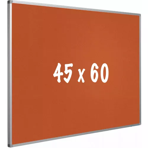 Bulletin board cork PRO Stewart - Aluminum frame - Easy assemble - Drawing pins - Pinboards - 45x60cm