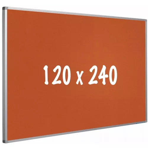 Bulletin board cork PRO Wilkins - Aluminum frame - Easy assemble - Drawing pins - Pinboards - 120x240cm