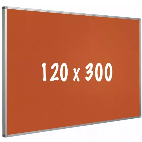 Bulletin board cork PRO Wolf - Aluminum frame - Easy assemble - Drawing pins - Pinboards - 120x300cm