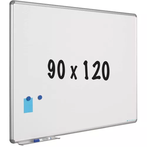 Whiteboard Roberts - Enamel steel  - White - Magnetic - 90x120cm