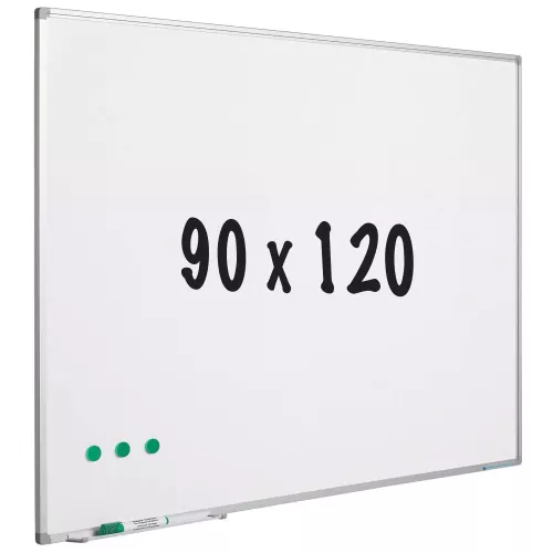 Whiteboard Amber - Painted steel - White - 90x120cm