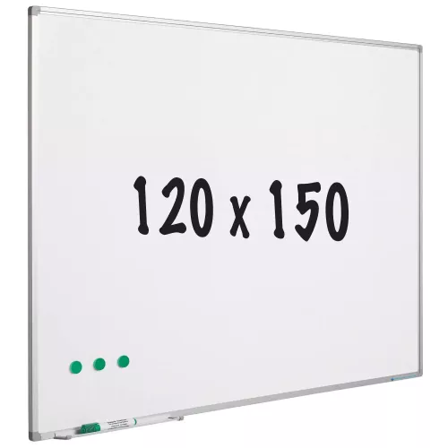 Whiteboard Tracey - Painted steel - Magnetic - White - 120x150cm