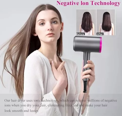 merkloos 2000W Ionic Blow Dryer with Concentrator and Diffuser - Enhanced Curls & Waves - Frizz Reduction - Professional Portable Travel Hair Dryer - Normal Curly Hair Hair Dryer (6150709675666)